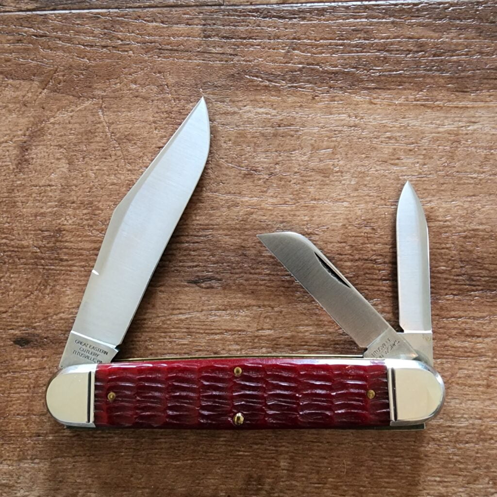 Great Eastern Cutlery #981316 W Cranberry Jigged Bone – gallery image 6