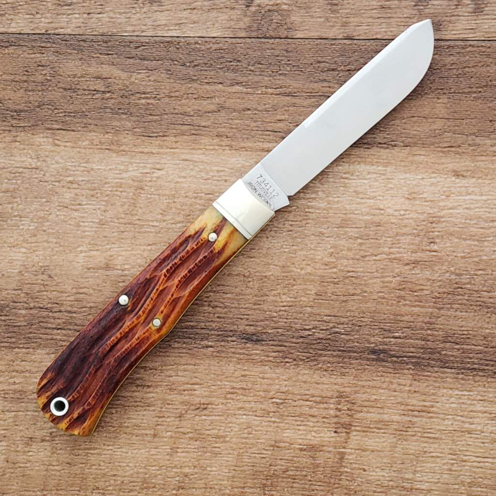 Great Eastern Cutlery #734112 T Antique Amber Jigged Bone (1 of 2 made per GEC production schedule) – gallery image 2