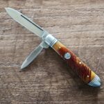 Great Eastern Cutlery #331220Antique Yellow Jigged Bone Conductor (1 of 8) knives for sale