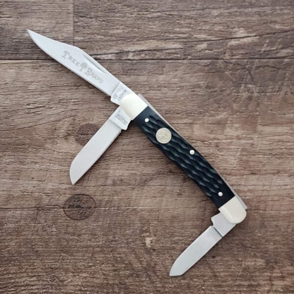 Boker 110725 Stainless Steel Black Jigged Stockman – gallery image 1