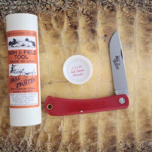 Great Eastern Cutlery #215124 Red Linen Micarta knife for sale