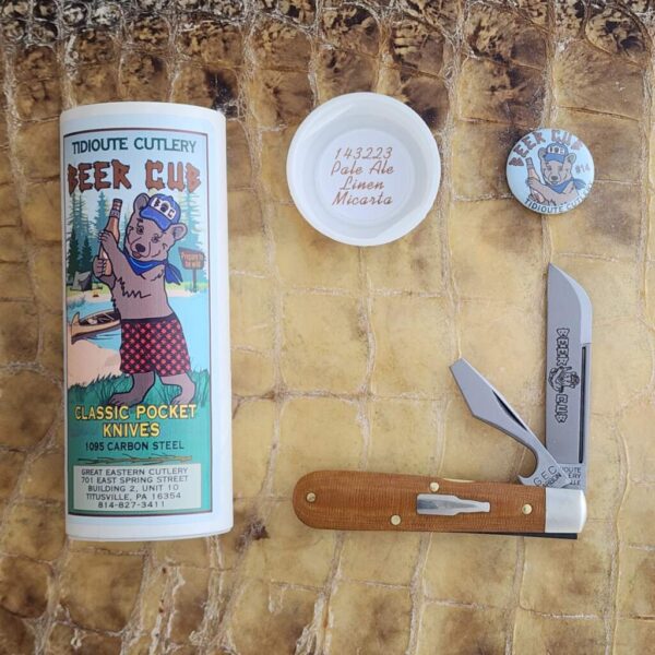 Great Eastern Cutlery #143223 Pale Ale Linen Micarta – gallery image 1