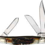 Rough Ryder Moose Cinnamon Bone Stag knives for sale