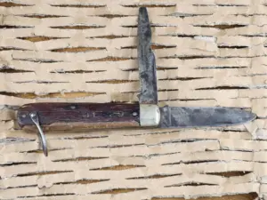 Vintage Ulster Folding Knife (heavily used and handle repaired) knife for sale