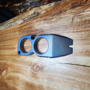 Titanium Mini Pry Bar with Beautiful Heat Treat Patina knives for sale