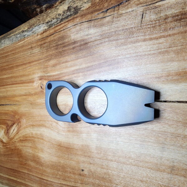 Titanium Mini Pry Bar with Beautiful Heat Treat Patina knives for sale