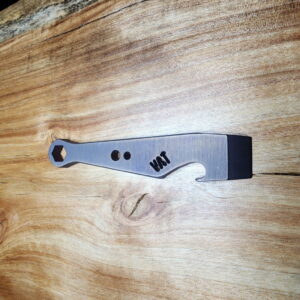 Titanium Mini Pry Bar with Beautiful Heat Treat Patina knives for sale