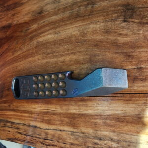 Titanium Mini Pry Bar with Beautiful Heat Treat Patina knives for sale