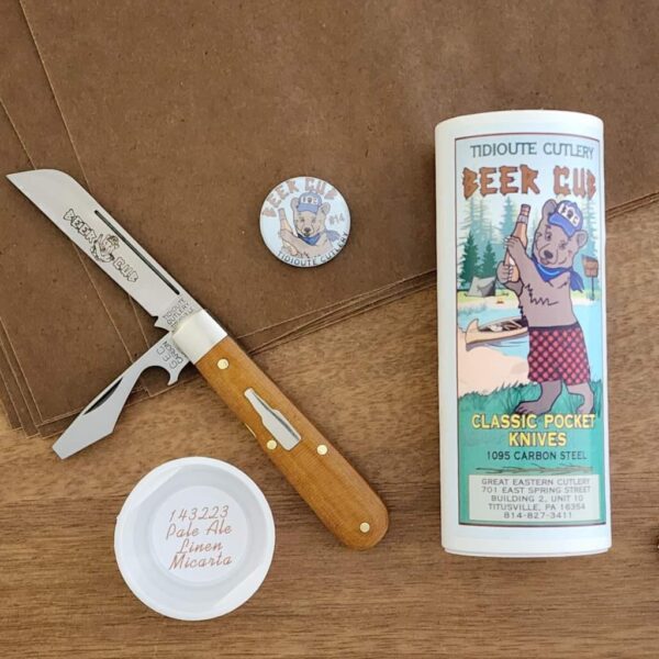 Great Eastern Cutlery #143223 Pale Ale Linen Micarta – gallery image 1