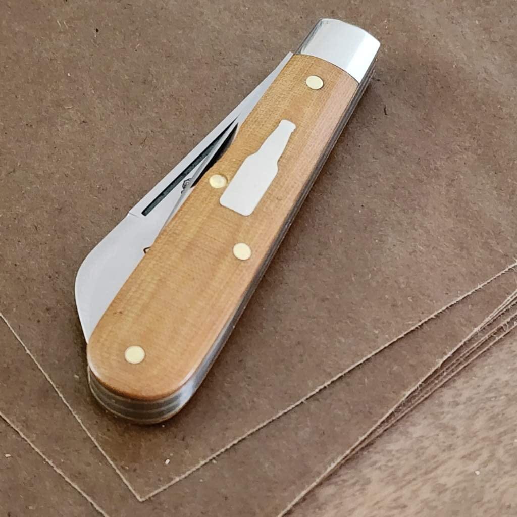 Great Eastern Cutlery #143223 Pale Ale Linen Micarta – gallery image 4