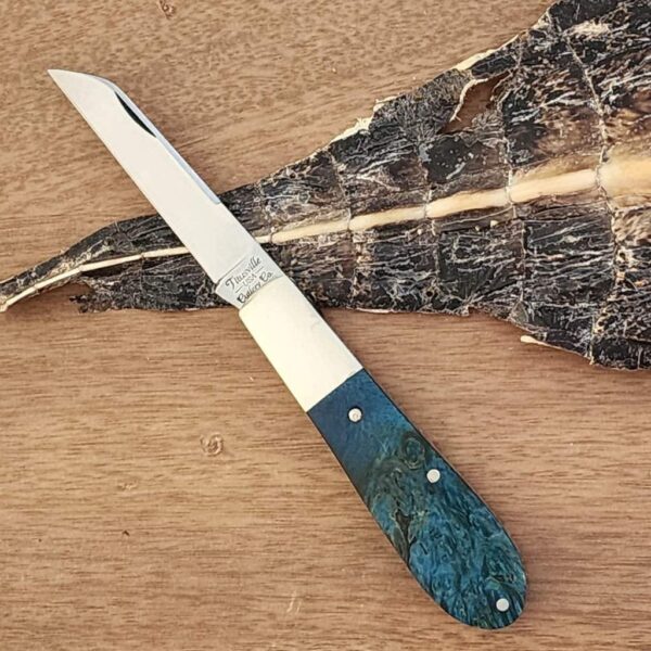 Daniels Family Knife Brands TSAK Exclusive Old Man Norman in Blue Box Elder – gallery image 1