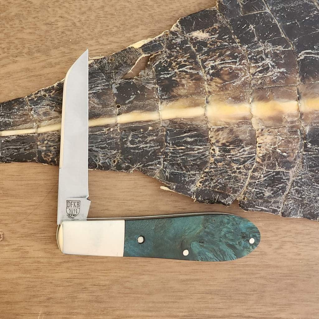 Daniels Family Knife Brands TSAK Exclusive Old Man Norman in Blue Box Elder – gallery image 4