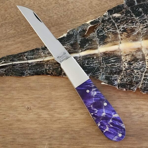 Daniels Family Knife Brands TSAK Exclusive Old Man Norman in Purple Box Elder – gallery image 1