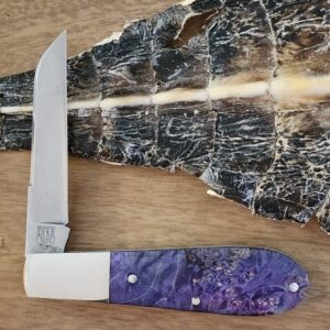 Daniels Family Knife Brands TSAK Exclusive Old Man Norman in Purple Box Elder