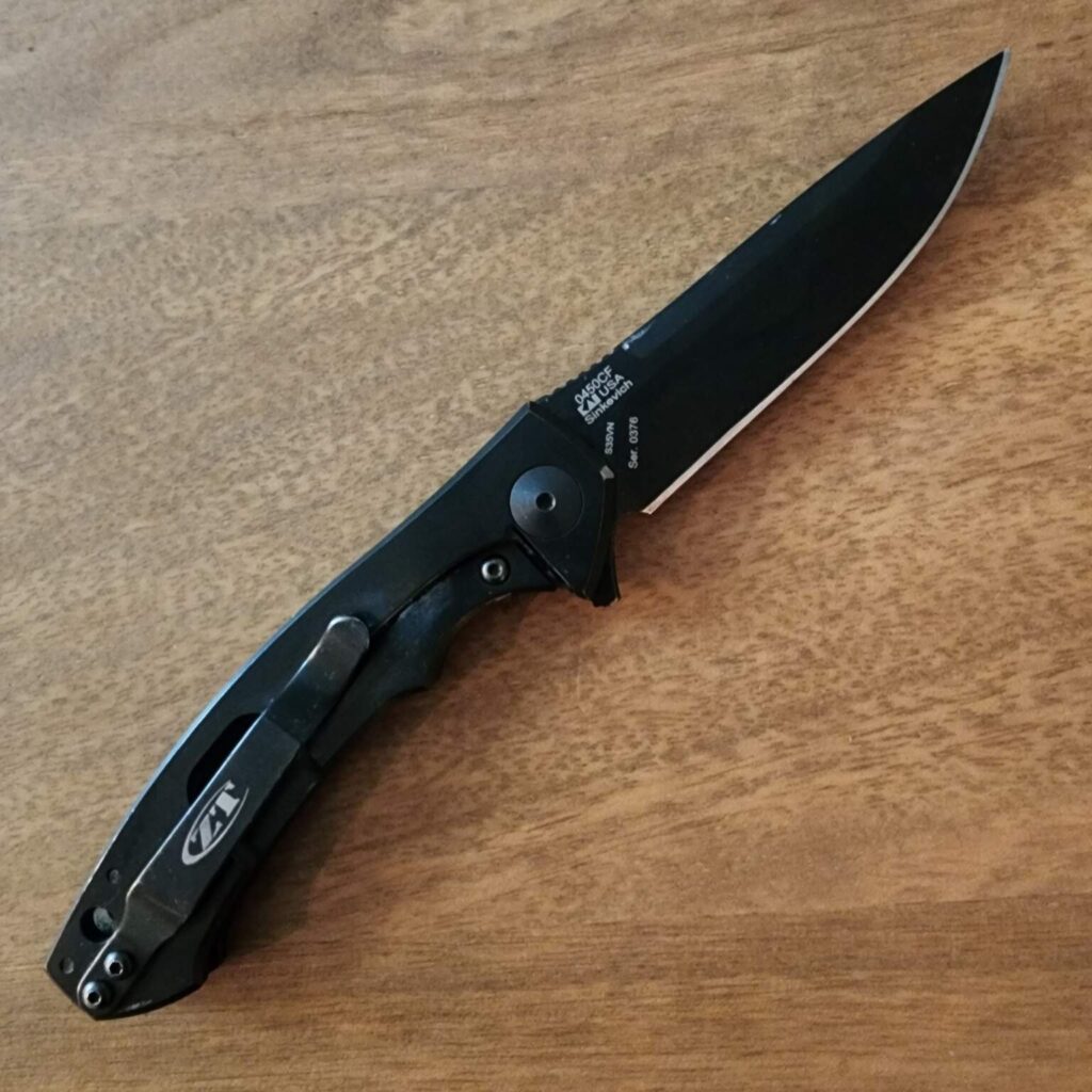 ZT USA Carbon fiber/S35VN #0376 0450 CF USED – gallery image 2