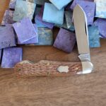 Great Eastern Cutlery #562123 EO Jigged Natural Linen Micarta knife for sale