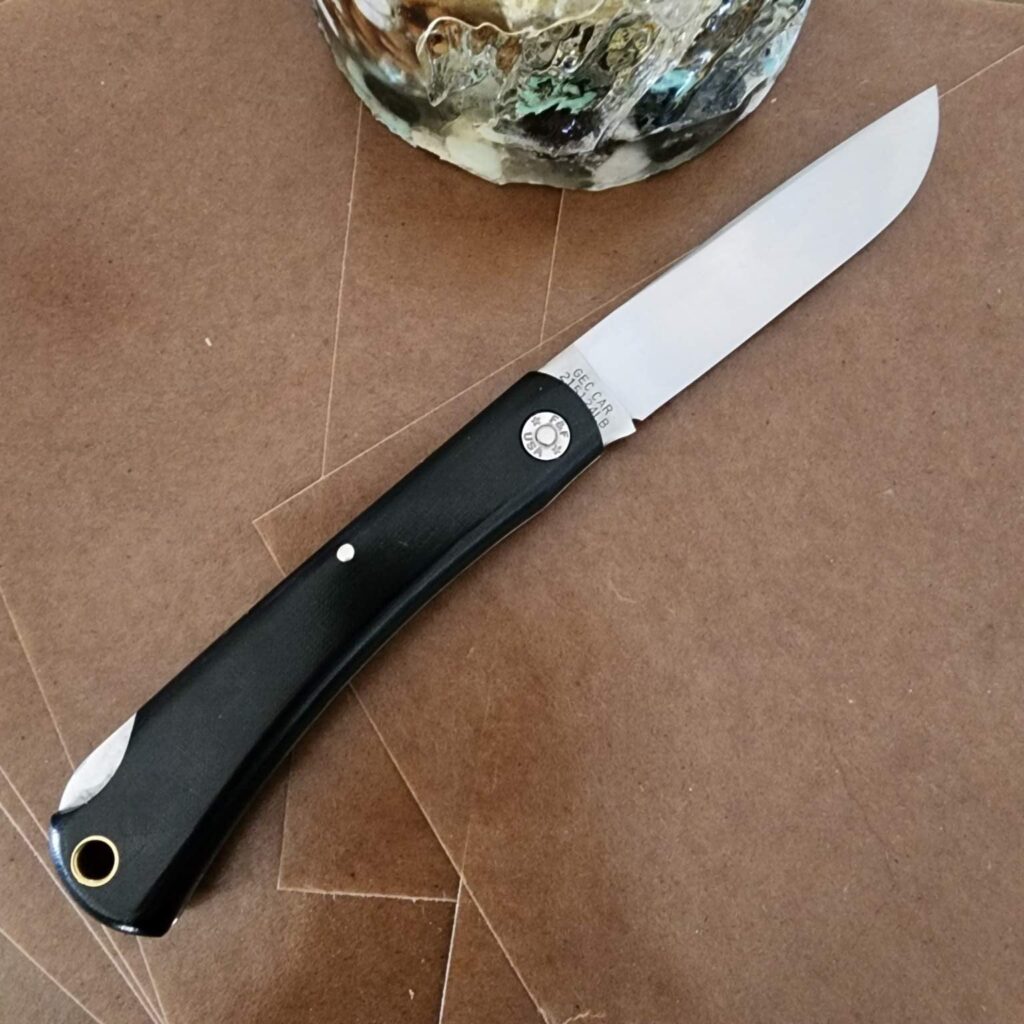 Great Eastern Cutlery #215124 LB Black Linen Micarta – gallery image 2