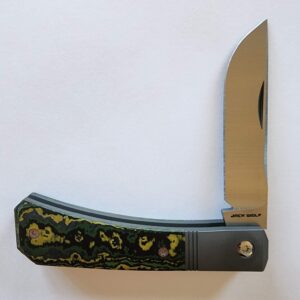 Jack Wolf Pioneer Jack Farmer's Knife in Fat Carbon Toxic Storm (Discounted Cosmetic Second) knife for sale