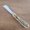 Titusville Big Easy Cotton Sampler 1095 Carbon W/ Long Pull 1 of 1 PROTOTYPE 2024 Torched Elk knife for sale