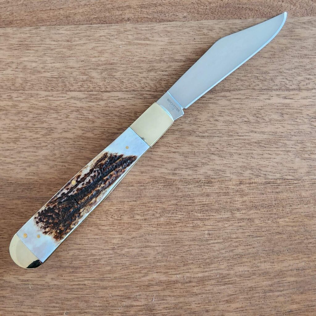 Weed & Co. 6100S Stag Large German Folding Hunter Winchester OH 2021 1 of 100 – gallery image 4