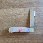 Titusville TSA Exclusive Velvet Cake Giraffe Bone Big Easy Cotton Sampler 1095 Carbon W/ Long Pull 1 of 6 knife for sale