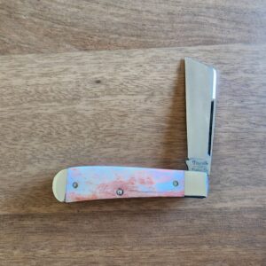 Titusville TSA Exclusive Velvet Cake Giraffe Bone Big Easy Cotton Sampler 1095 Carbon W/ Long Pull 1 of 6 knives for sale