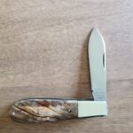 Tuna Valley Cutlery Old Man Norman in Holy Land Olivewood and 154-CM (1 of 60) knives for sale