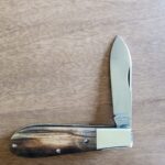 Tuna Valley Cutlery Old Man Norman in Holy Land Olivewood and 154-CM (1 of 60) knives for sale