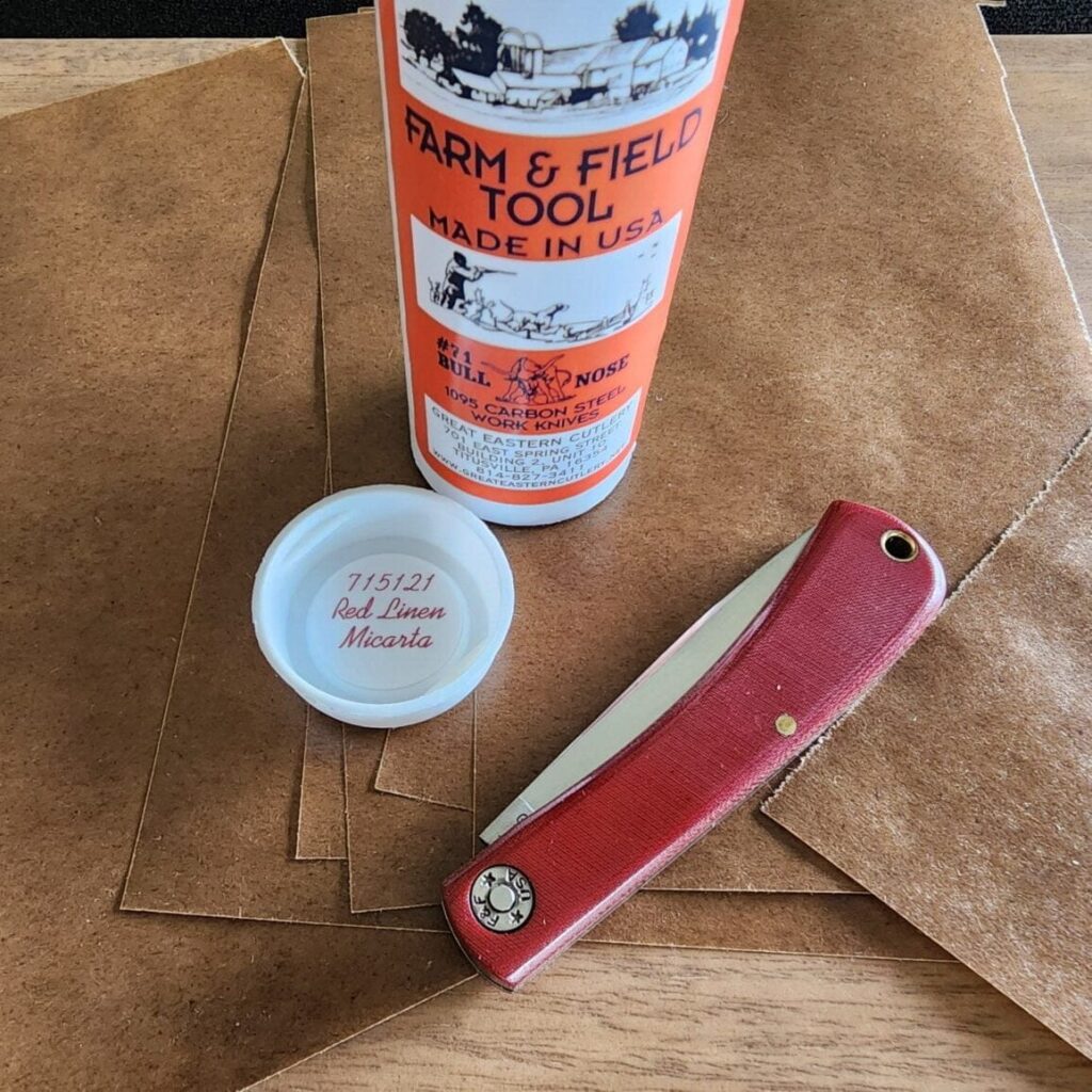 Great Eastern Cutlery #715121 Red Linen Micarta – gallery image 5