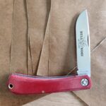 Great Eastern Cutlery #715121 Red Linen Micarta knives for sale