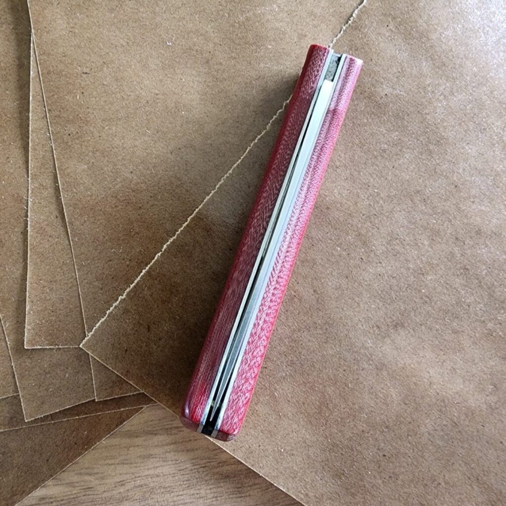 Great Eastern Cutlery #715121 Red Linen Micarta – gallery image 3