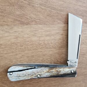 Titusville TSA Exclusive Brown Sugar Giraffe Bone Big Easy Cotton Sampler Shadow Pattern 1095 Carbon W/ Long Pull 1 of 6 knives for sale