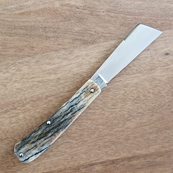 Titusville TSA Exclusive Brown Sugar Giraffe Bone Big Easy Cotton Sampler Shadow Pattern 1095 Carbon W/ Long Pull 1 of 6 knives for sale