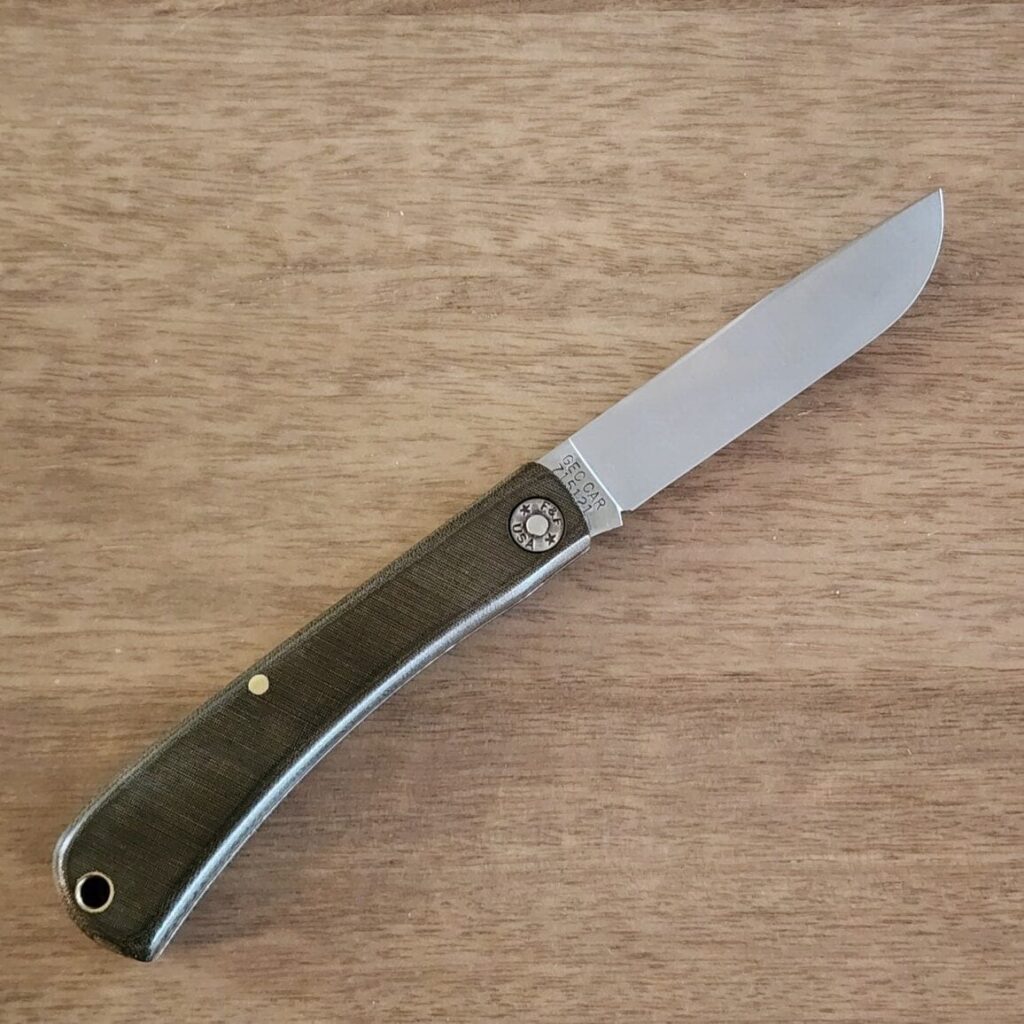 Great Eastern Cutlery #715121 Green Linen Micarta – gallery image 3