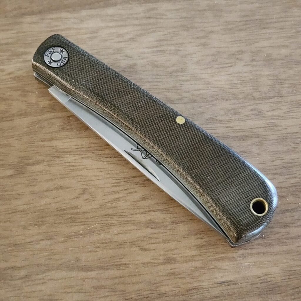 Great Eastern Cutlery #715121 Green Linen Micarta – gallery image 2
