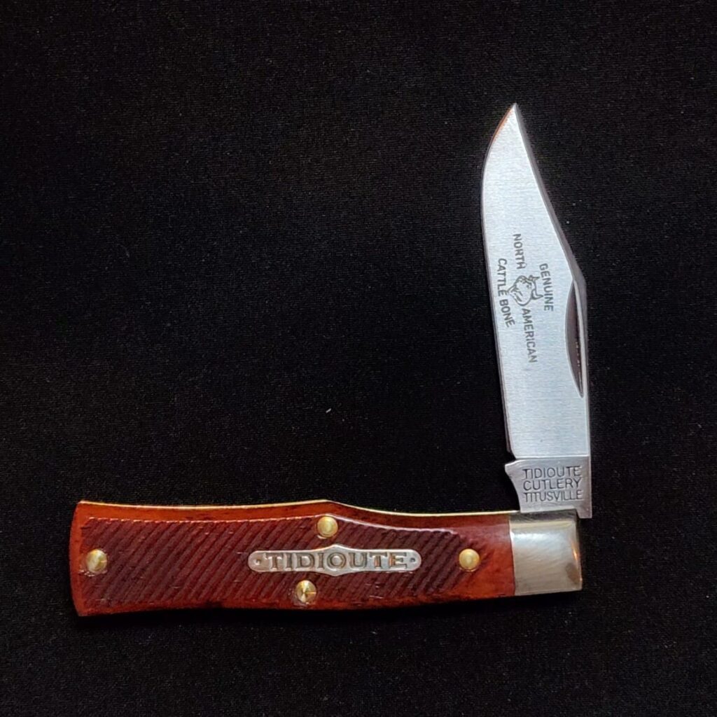 Great Eastern Cutlery #221124 Burnt Orange Sawcut Bone knife for sale