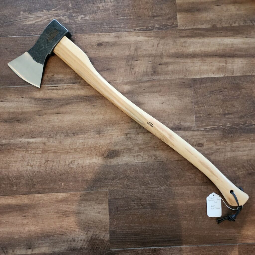 Prandi 1116T Germany Style Axe Partially Polished Blade with Hickory Handle knife for sale