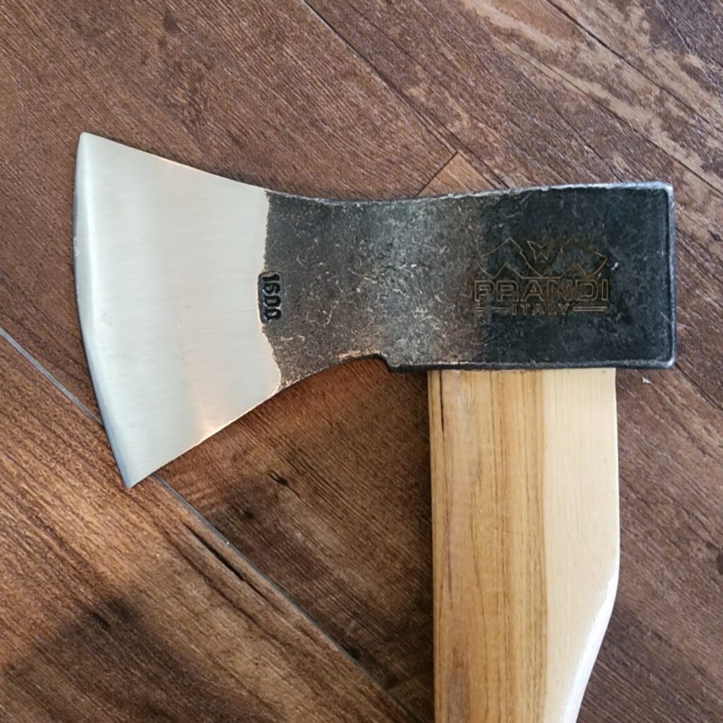 Prandi 1116T Germany Style Axe Partially Polished Blade with Hickory Handle knife for sale