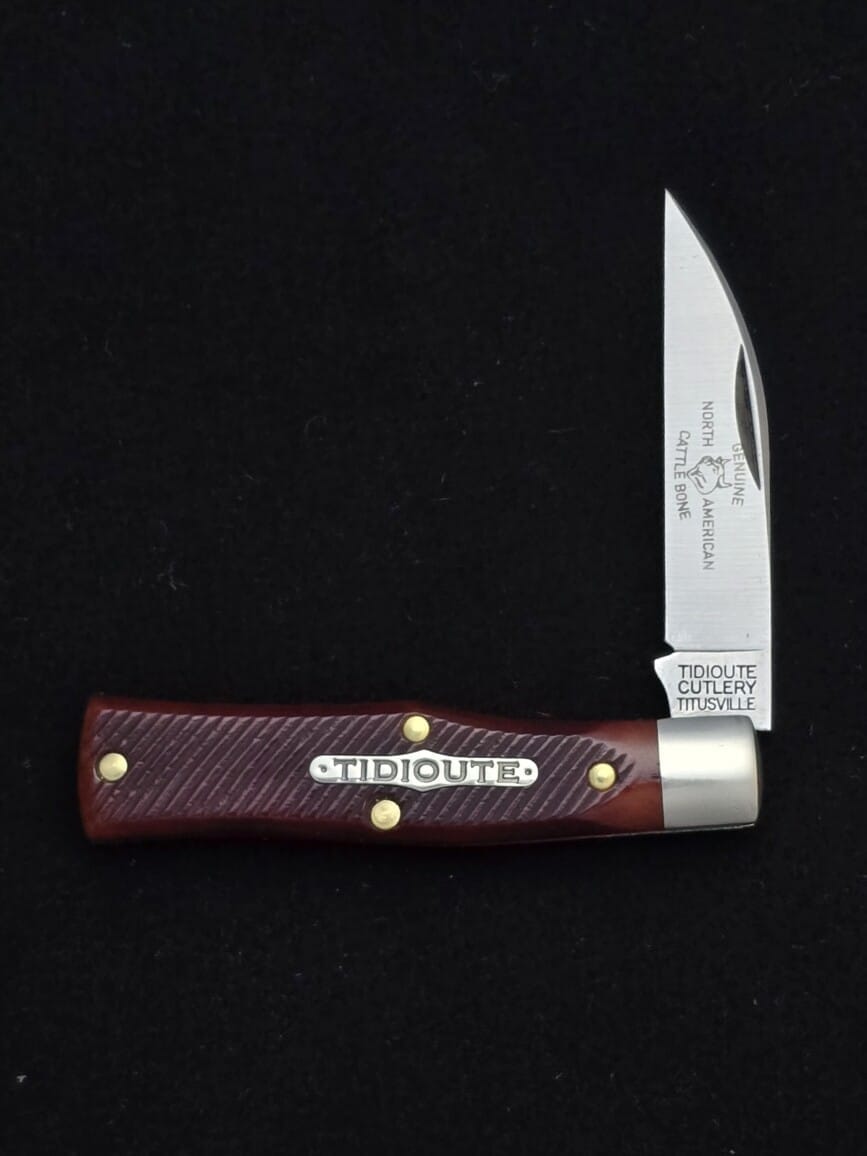 Great Eastern Cutlery #220124 Burnt Orange Sawcut Bone PROTOTYPE – gallery image 2