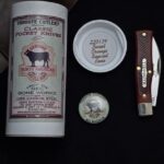 Great Eastern Cutlery #220124 Burnt Orange Sawcut Bone knife for sale