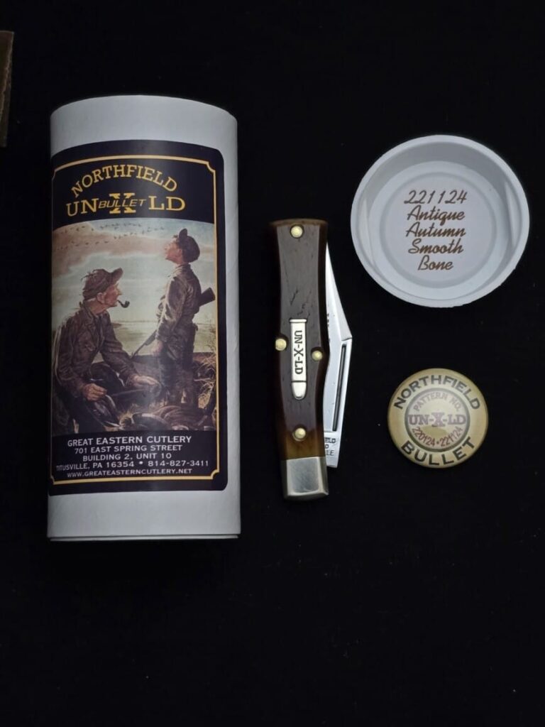 Great Eastern Cutlery #221124 Antique Autumn Smooth Bone SATIN knife for sale