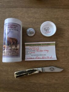 Great Eastern Cutlery #221124 Stag PROTOTYPE knives for sale