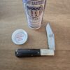 Great Eastern Cutlery #861121 Red and Black Linen Micarta