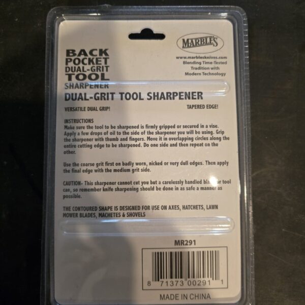 Marbles Back Pocket Tool Dual-Grit Sharpener knives for sale
