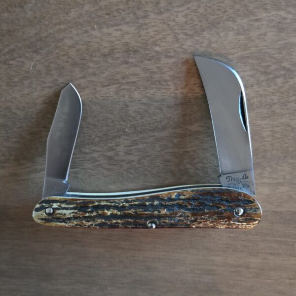 Titusville Cutlery Rooster Comb Genuine Burnt Stag Shadow Pattern 1 of 15 11/2024