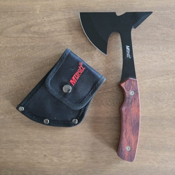 MTECH USA MT-600 Series Axe, Black Blade, Pakkawood Handle, 9 Inches Overall – gallery image 1