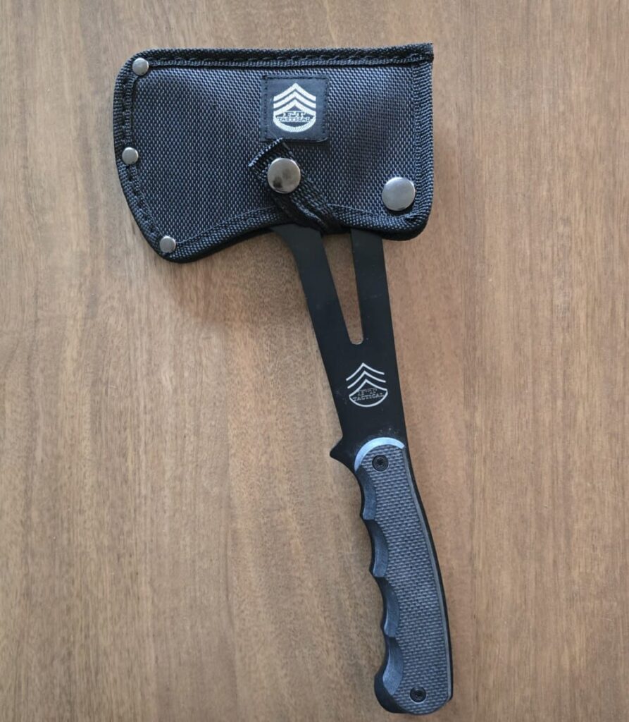 FT Tactical FT-0101 Mantis Tactical Axe in 440c Black Oxide coated steel knife for sale