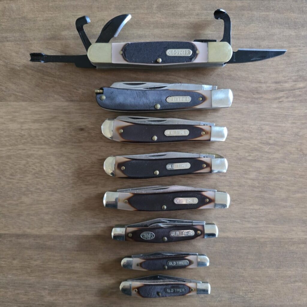 Schrade "Old Timer" Vintage USA Made Pocket Knives (Set of 8) – gallery image 2