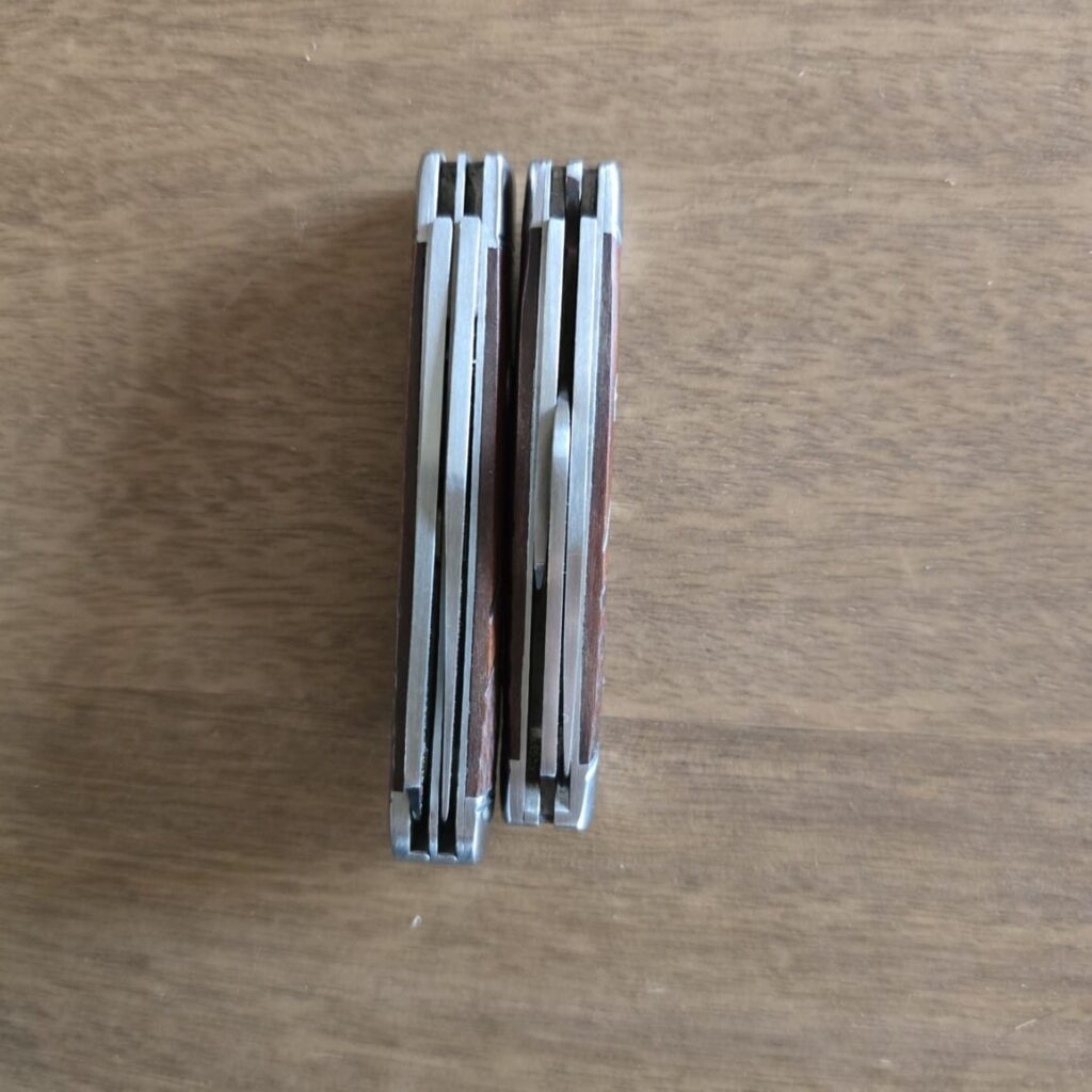 Remington Gun Stock Checkered Knives (Set of 2) – gallery image 2