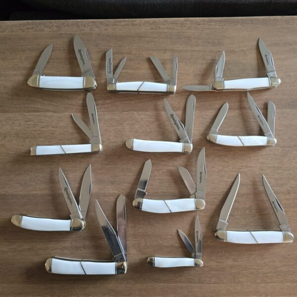 Remington #085 White MOP Collectors Series (set of 11) knives for sale